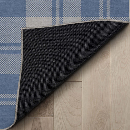 Apollo Plaid Blue Rug W-PLD-01J