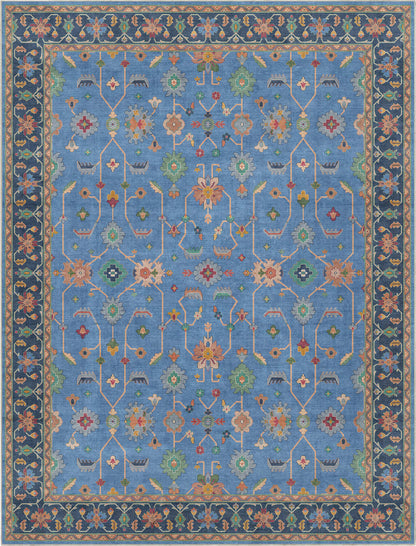 Ushak Antalya Blue Rug W-US-02A