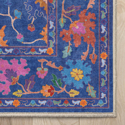 Ushak Bodrum Blue Multi Rug W-US-04A