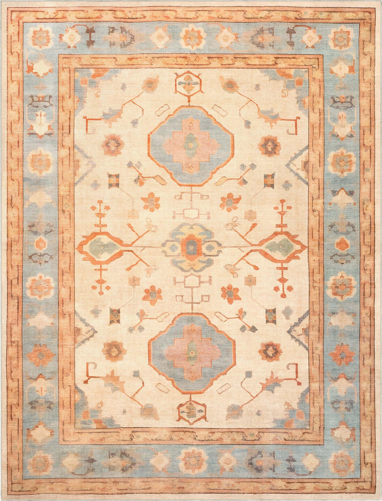 Ushak Fethiye Beige Rug W-US-10A