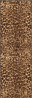 Leopard Brown Animal Print Non Slip Washable Rug 0011