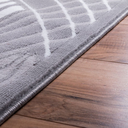 Cool Runnings Grey Modern Rug 1708