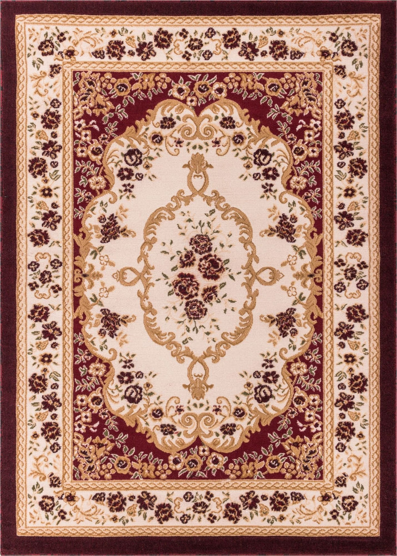 Versaille Red Traditional Rug 1830