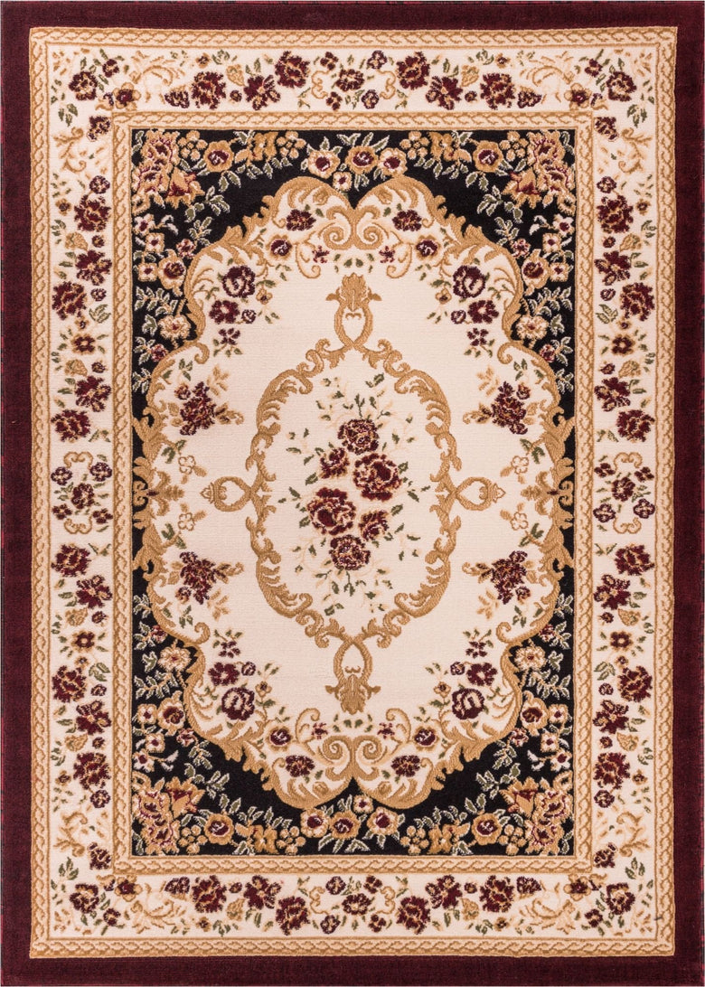 Versaille Black Traditional Rug 1833
