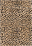 Leopard Black Animal Print Rug 1953