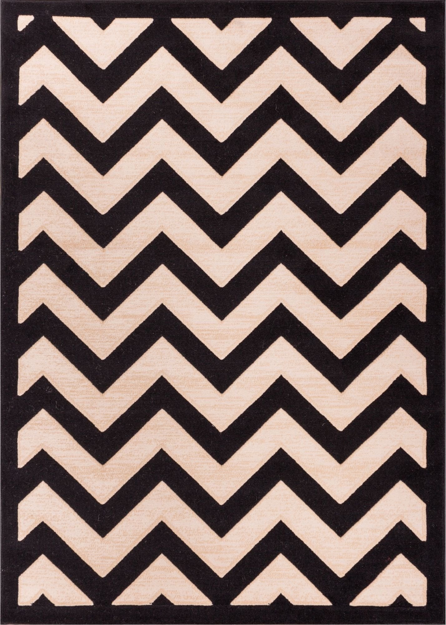 Chevron Black Modern Rug 1963