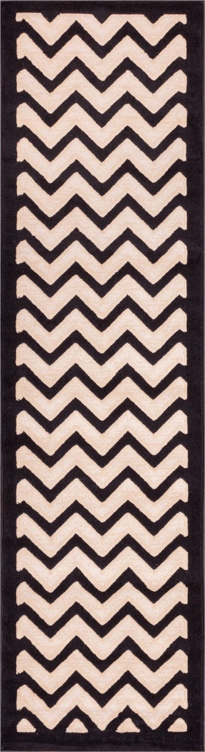 Chevron Black Modern Rug 1963