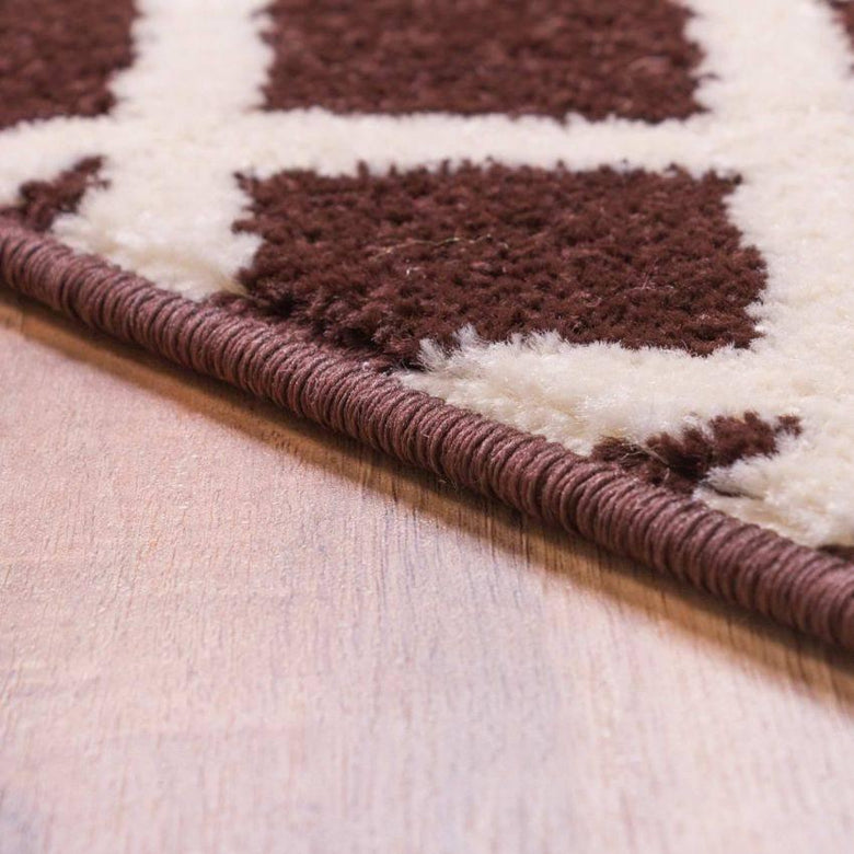 Geo Helix Brown Modern Rug 2038