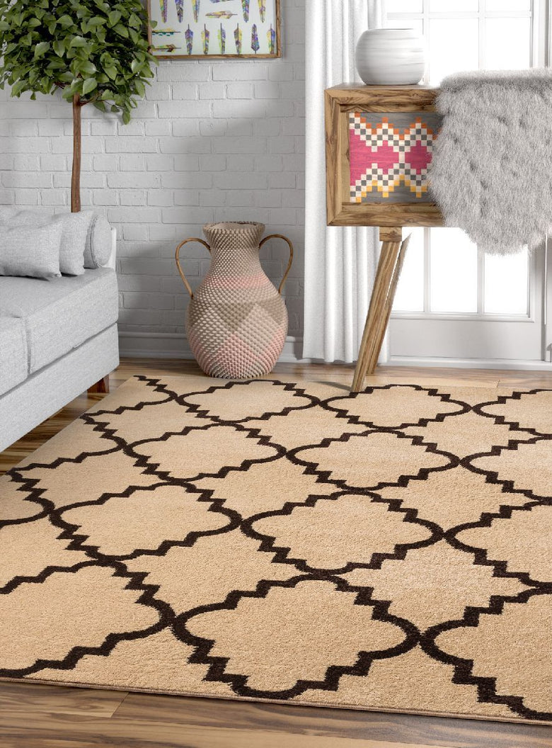Lulu's Lattice Ivory Modern Rug 2102