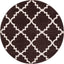 Lulu's Lattice Brown Modern Rug 2108