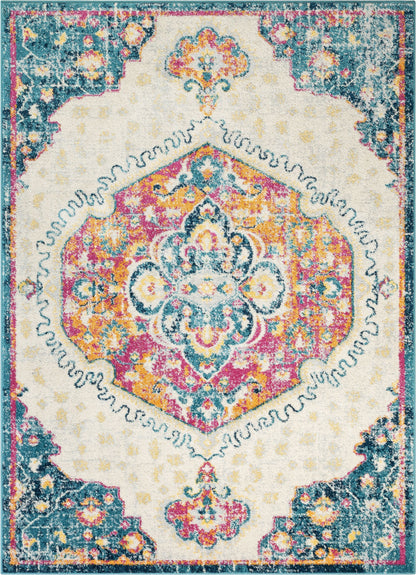 Branna Vintage Bohemian Fuschia Rug 2750