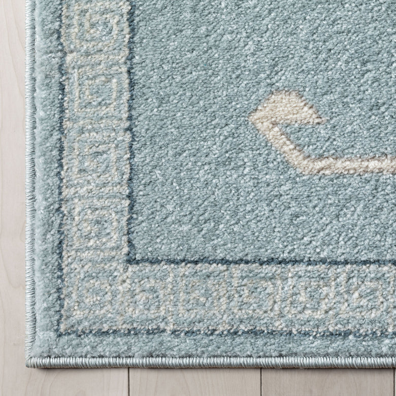 Azra Tribal Medallion Light Blue Rug 2886