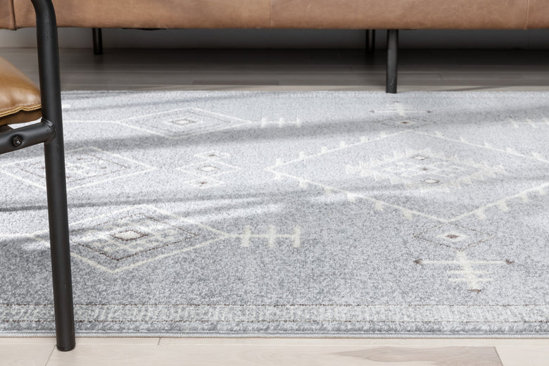 Azra Tribal Medallion Grey Rug 2887