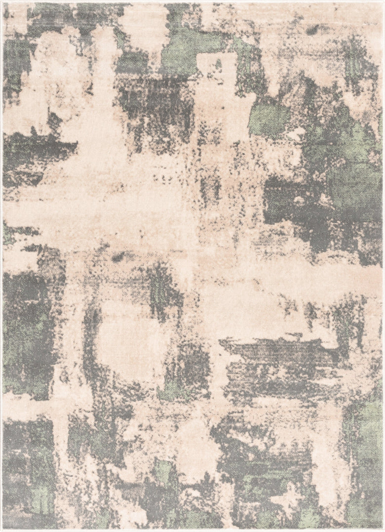 Kalia Modern Abstract Grey Green Rug 54555