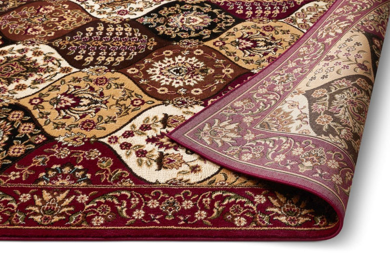 Wentworth Panel Red Traditional Rug 54770