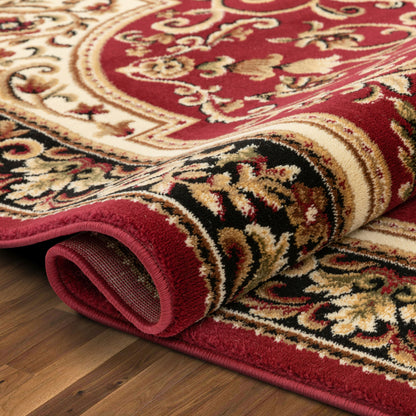 Casbah Traditional Oriental Medallion Persian Red Rug 54940