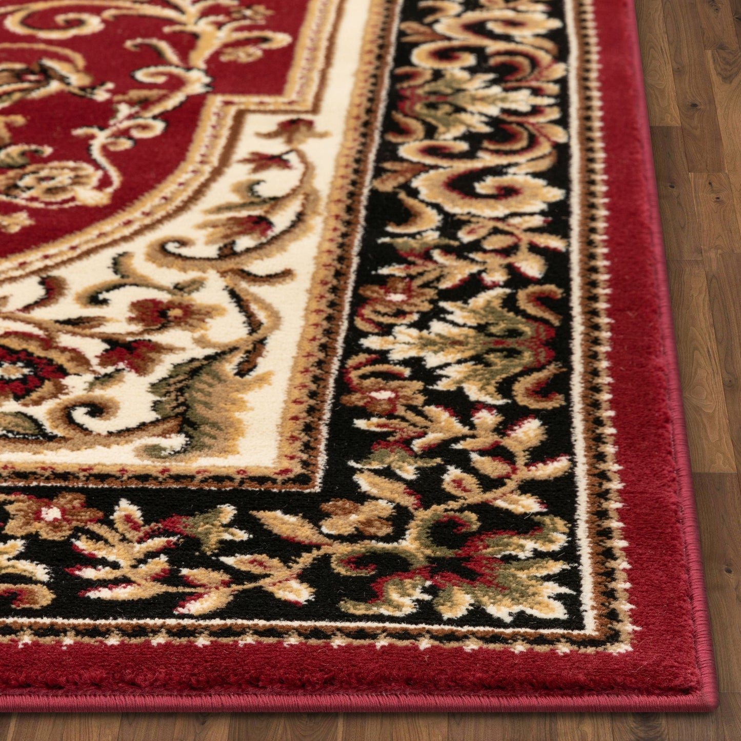 Casbah Traditional Oriental Medallion Persian Red Rug 54940