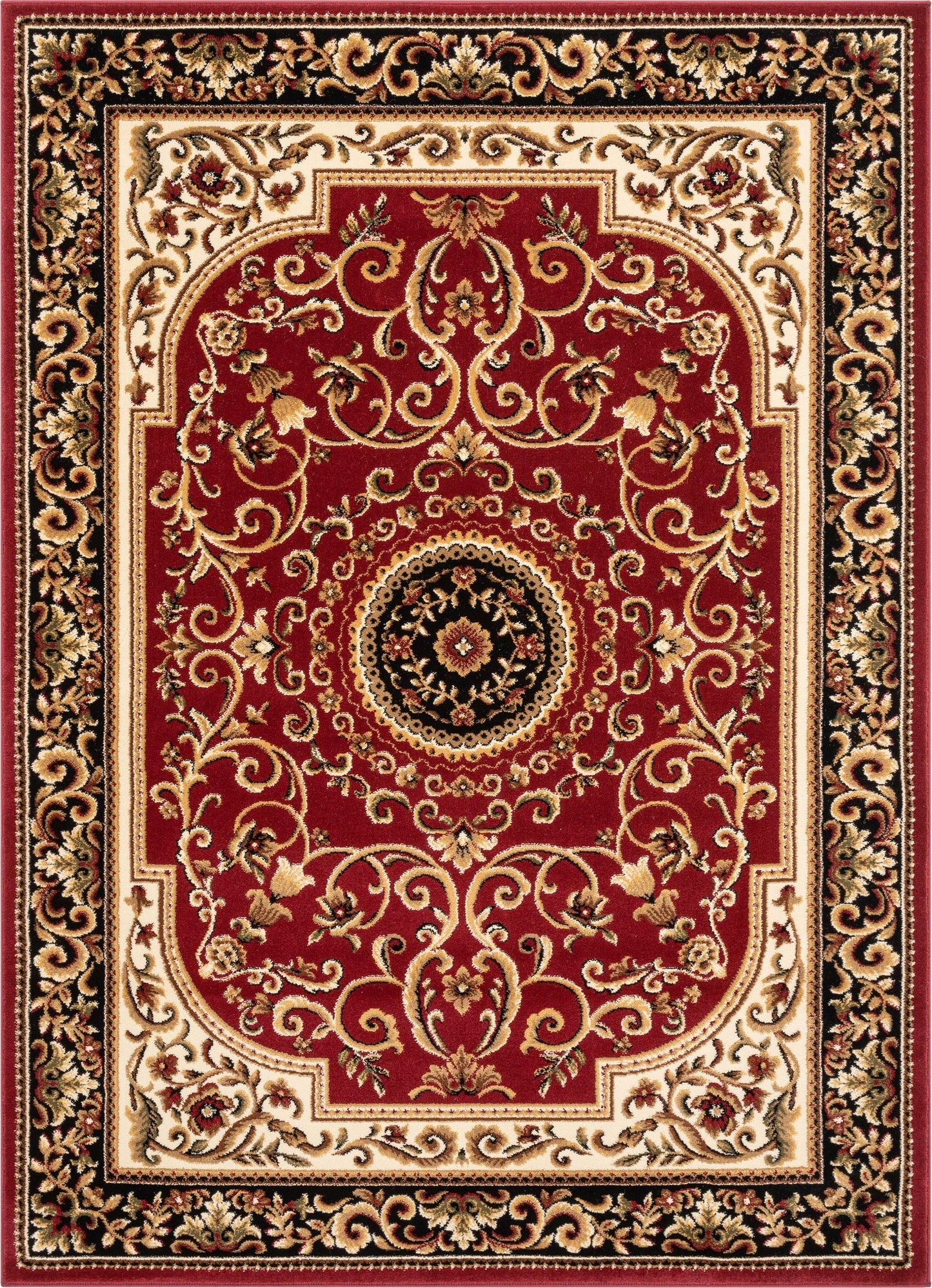 Casbah Traditional Oriental Medallion Persian Red Rug 54940