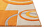 Galaxy Waves Orange Modern Rug 60019