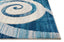 Whirlwind  Blue Modern Rug 60054