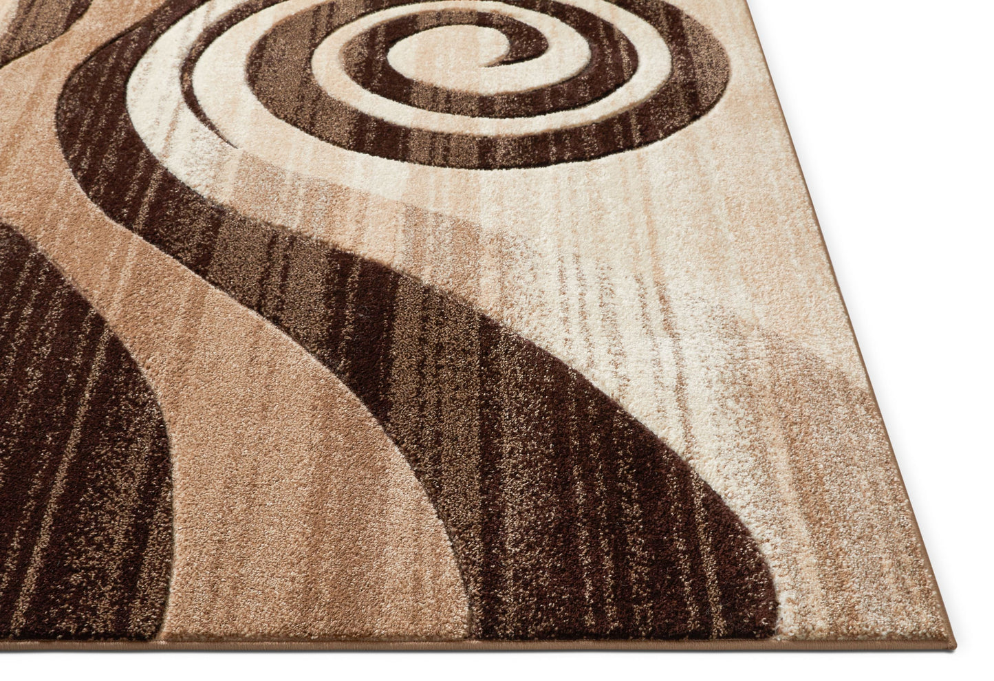 Whirlwind Brown Modern Rug