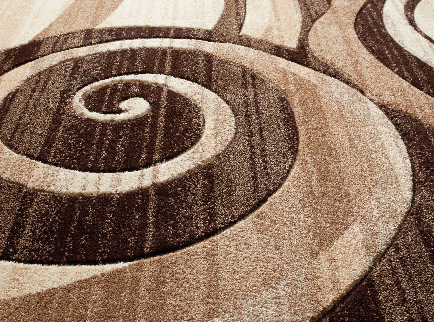 Whirlwind Brown Modern Rug