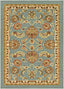 Tabriz Blue Traditional Non Slip Washable Rug 6636