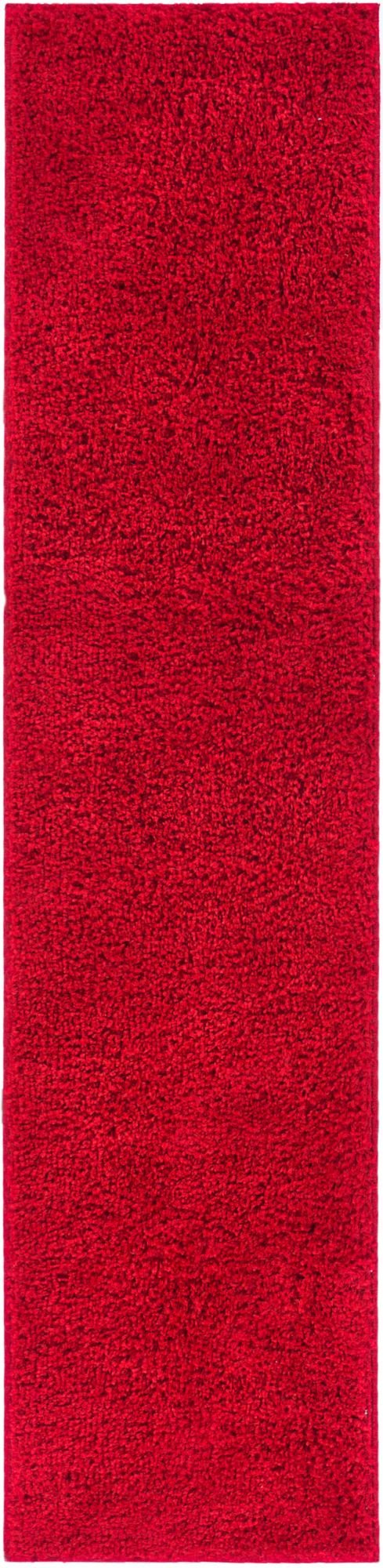 Plain Red Solid Rug 7040