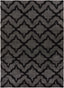 Linx Geometric Grey Black Trellis Rug 71036