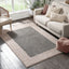 Cozumel Grey Modern Border Rug 7127