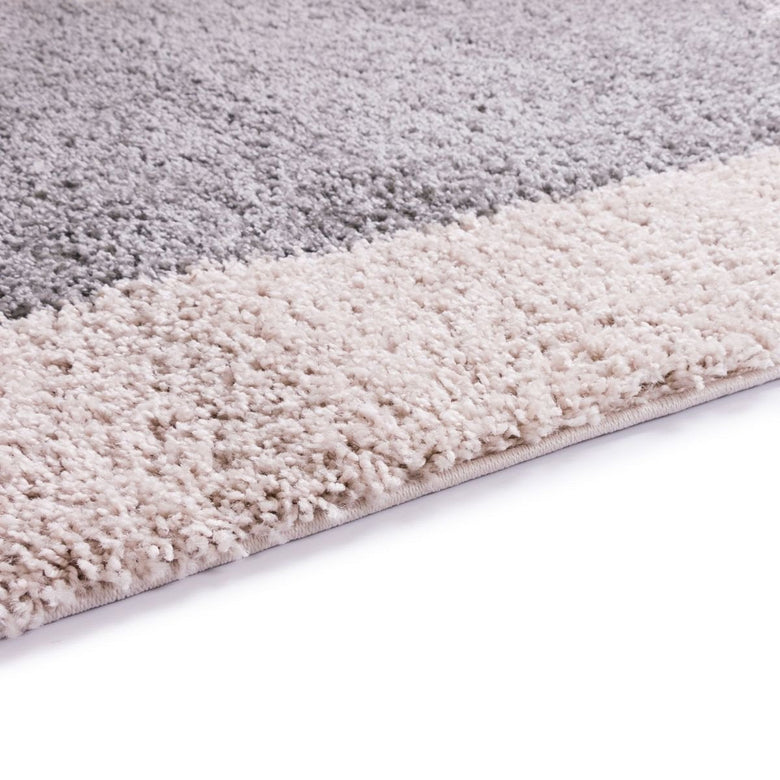 Cozumel Grey Modern Border Rug 7127