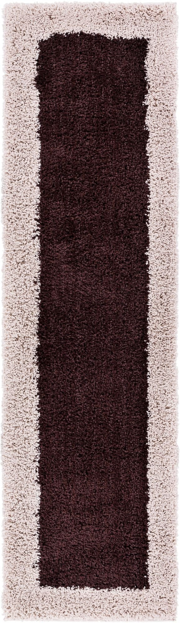 Cozumel Brown Modern Border Rug 7128