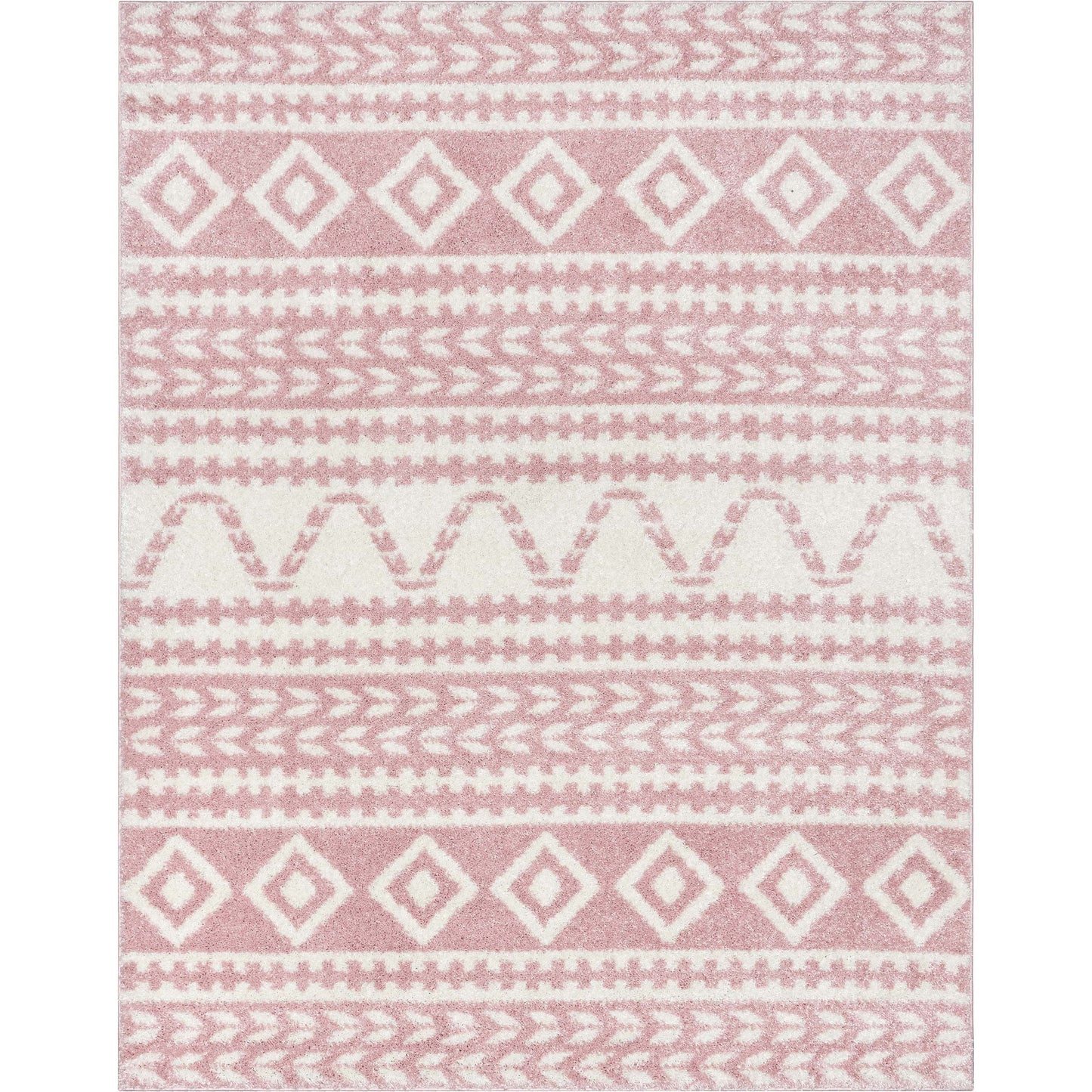 Cossima Tribal Moroccan Pink Shag Rug 7770