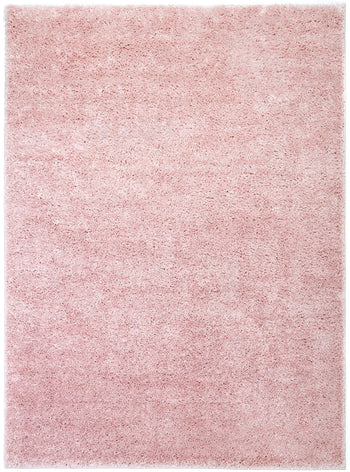 Piper Solid Pink Shag Rug 7919
