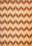Bourban Chevron Gold Modern Rug 8521