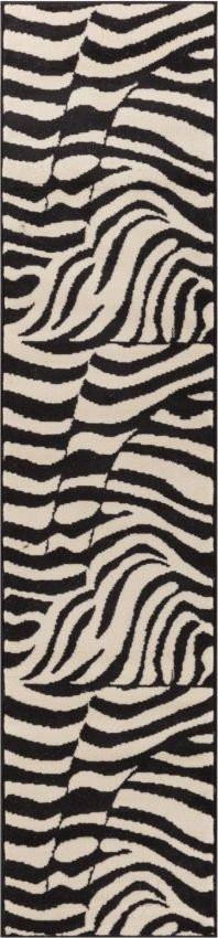 Zebra Black Animal Print Rug 8563