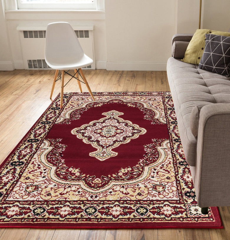 Tehran Traditional Red Traditional Rug 8570