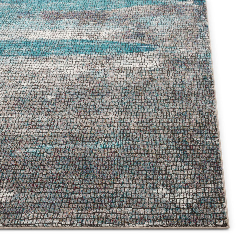 Sloane Blue Vintage Abstract Mosaic Rug AE-44