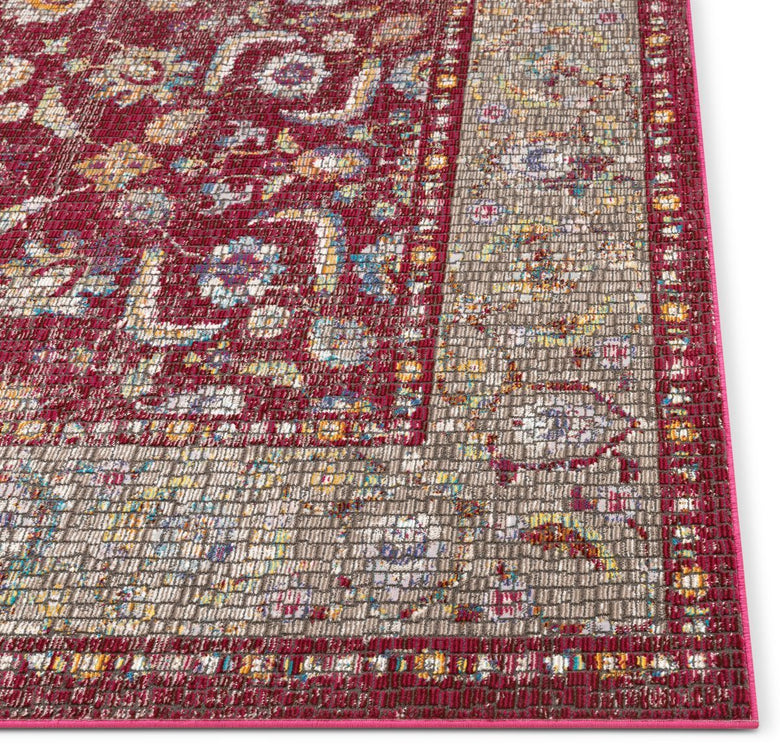 Vanessa Red Vintage Oriental Persian Mosaic Rug AE-50