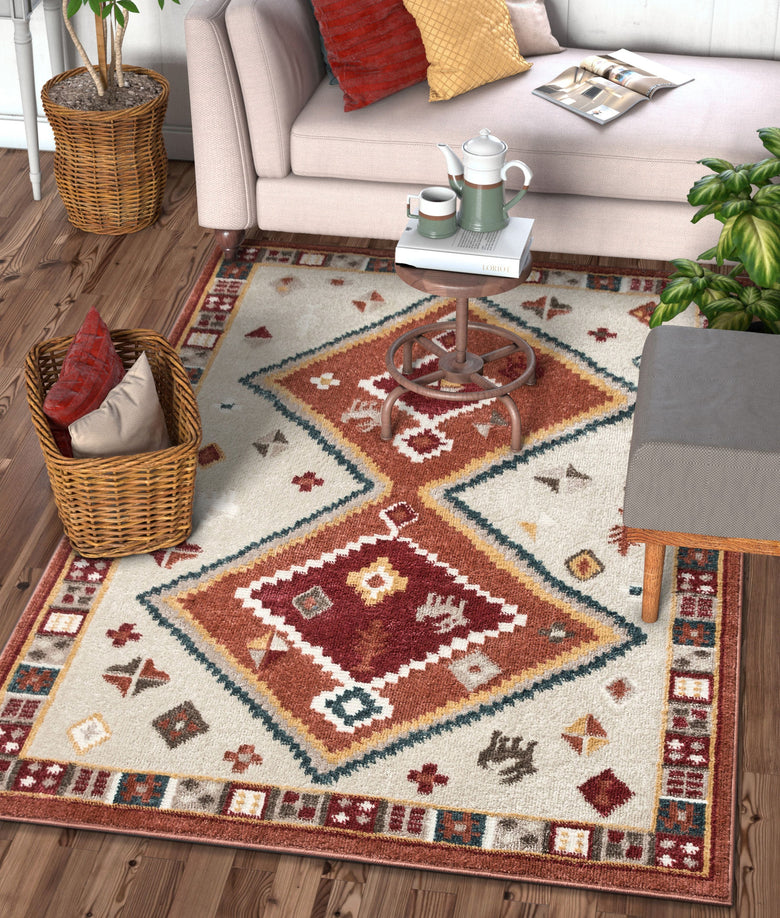 Coby Crimson Tribal Rug AL-10