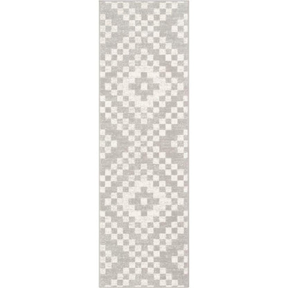 Beren Southwestern Geometric Ivory High-Low Rug ANT-32