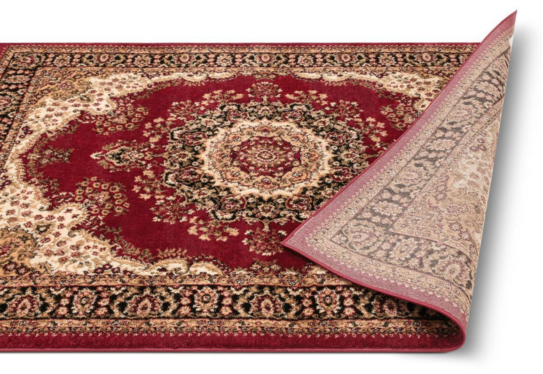 Mahal Traditional Oriental Persian Medallion Red Rug AU-90