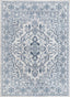 Lauren Vintage Persian Medallion Grey High-Low Rug AV-37