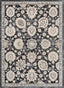 Madison Vintage Floral Grey High-Low Rug AV-47