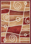 Springfield Red Modern Rug BK-10