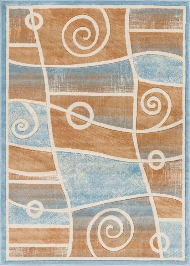 Springfield Blue Modern Rug BK-16