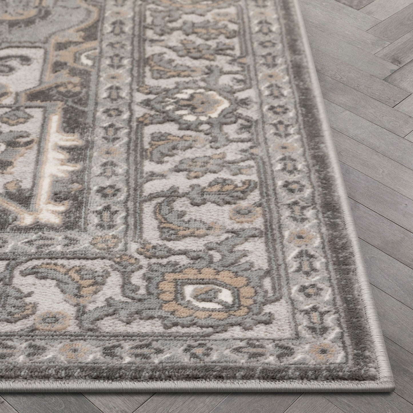 Leif Vintage Medallion Ivory Rug BLS-52