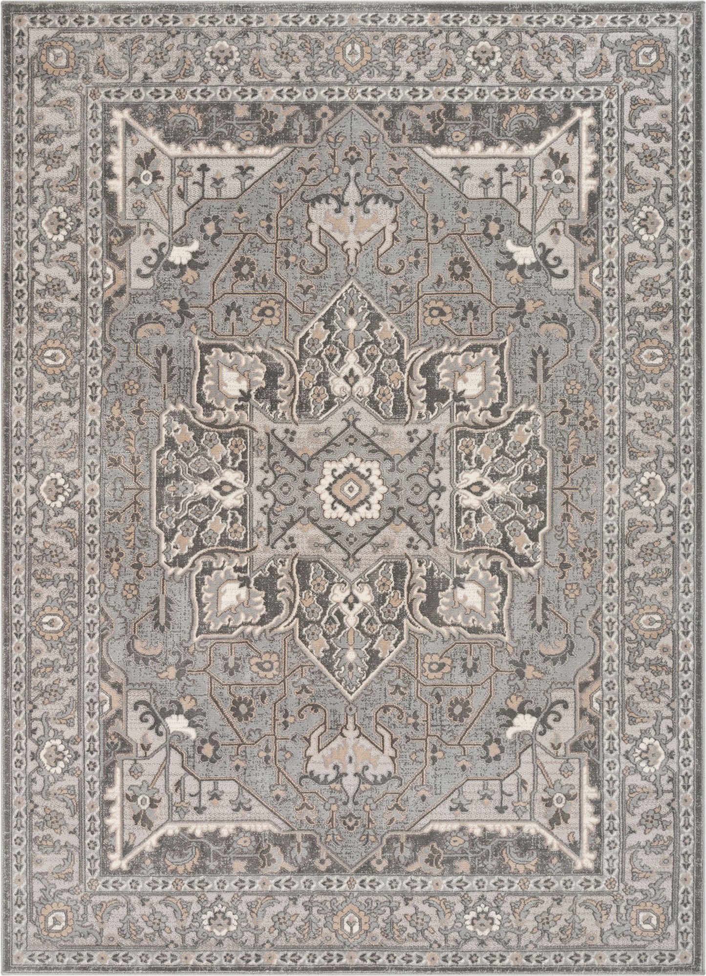 Leif Vintage Medallion Ivory Rug BLS-52