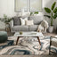Fallon Modern Abstract Distressed Grey Rug BLS-87