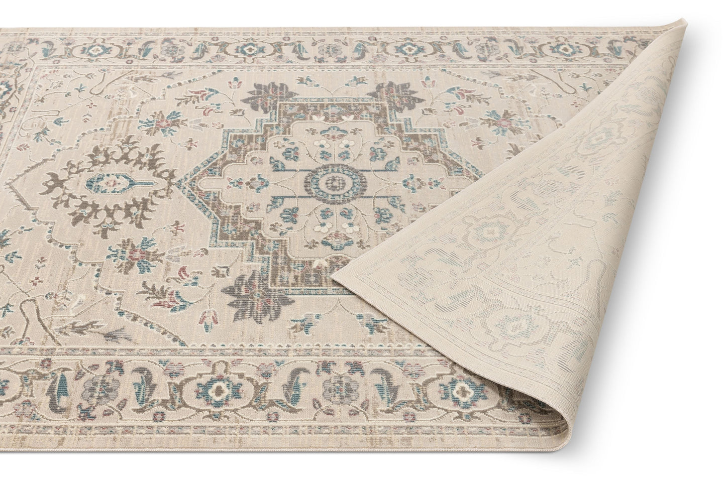 Mariah Beige Vintage Oriental Medallion Rug CA-82